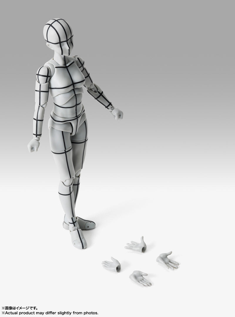 Bandai S.H.Figuarts Body-chan -Sports- Edition -Wire Frame- (Gray Color Ver.)