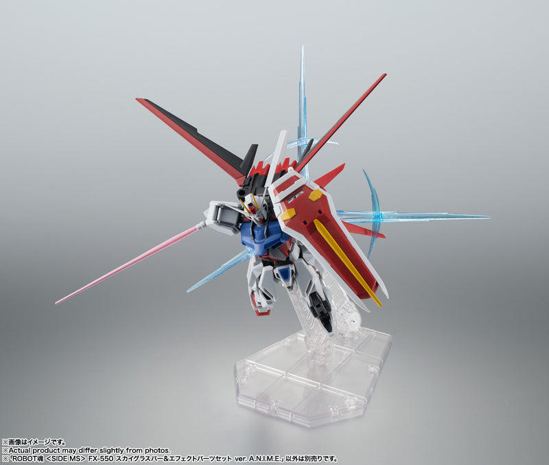 Gundam Mobile Suit SEED Bandai Robot Spirits Side MS FX-550 Sky Grasper & Effect Parts Set Ver. A.N.I.M.E.