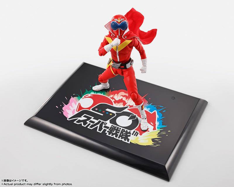 Himitsu Sentai Gorenger Bandai S.H.Figuarts (Shinkocchou Seihou) Akaranger Super Sentai 50th Anniversary Ver. (First Limited Edition with Base)