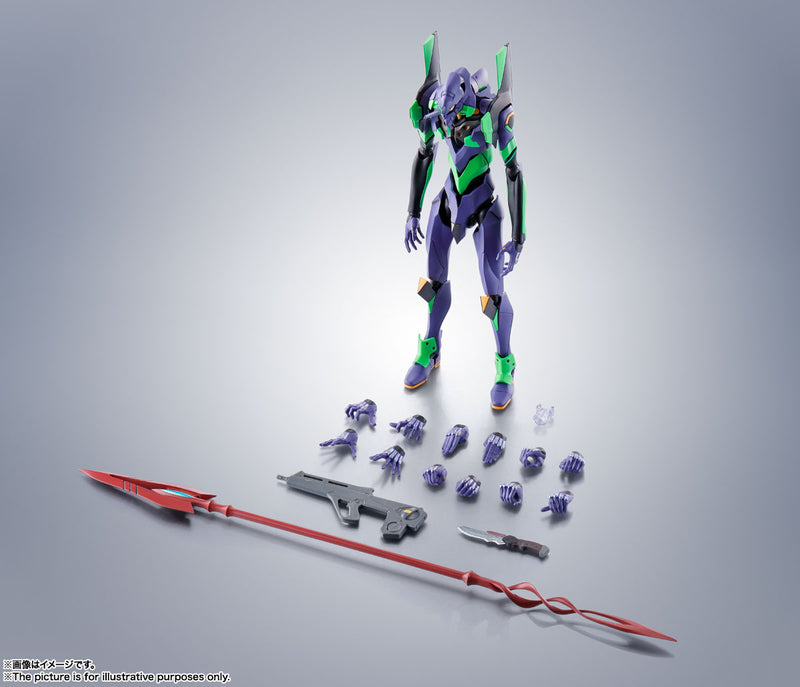 Rebuild of Evangelion Bandai Robot Spirits SIDE EVA EVA-01 + Spear of Cassius -Renewal Color Edition-