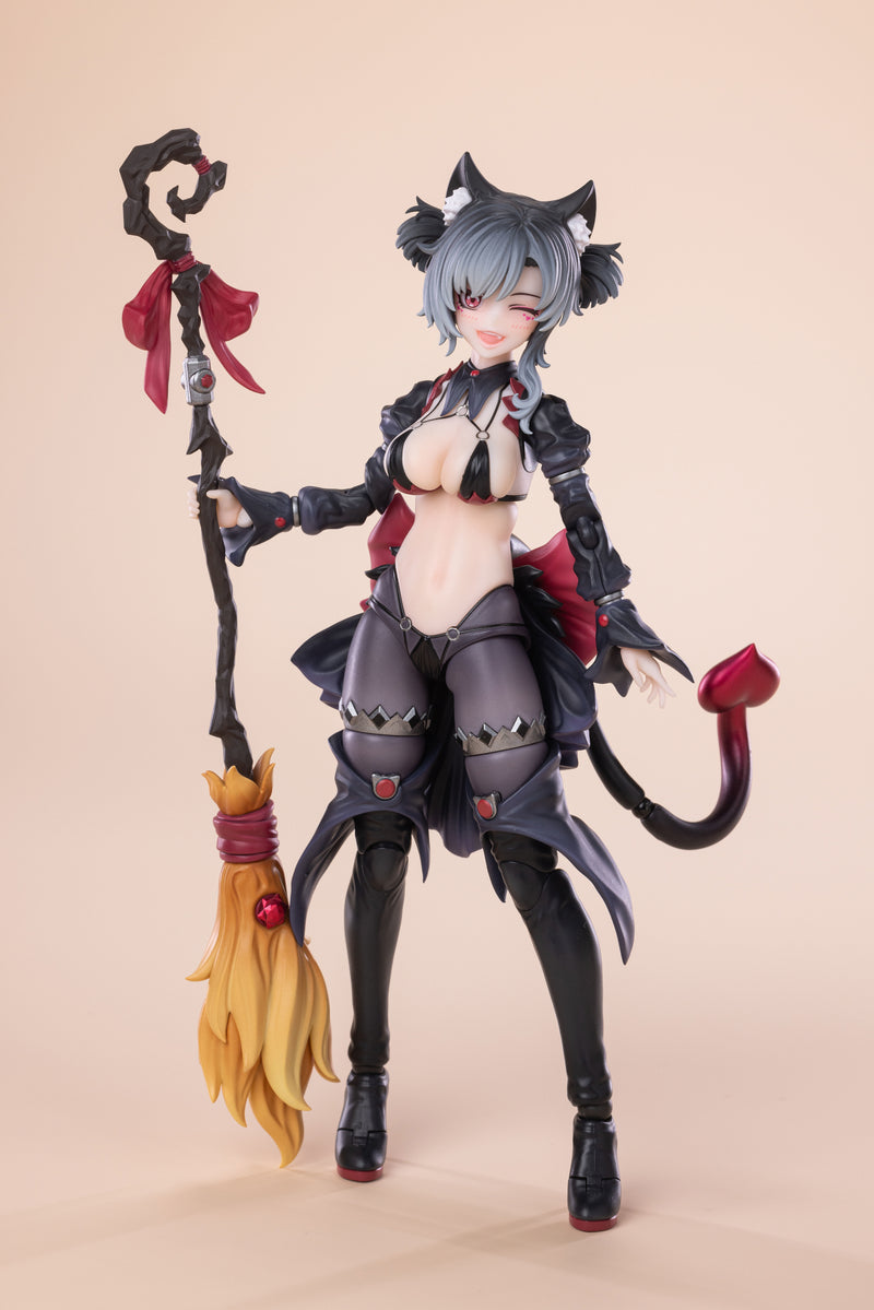 CIYUANJUXIANG(EXSSRION) THE APPRENTICE WITCH HOSHIKAWA NECO 1/12 SCALE ACTION FIGURE (BLACK)