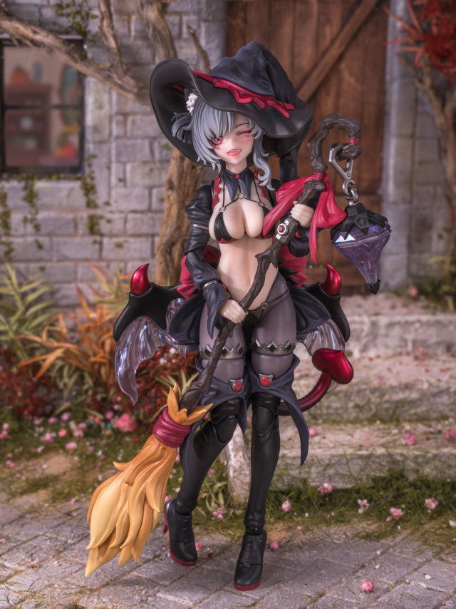 CIYUANJUXIANG(EXSSRION) THE APPRENTICE WITCH HOSHIKAWA NECO 1/12 SCALE ACTION FIGURE (BLACK)