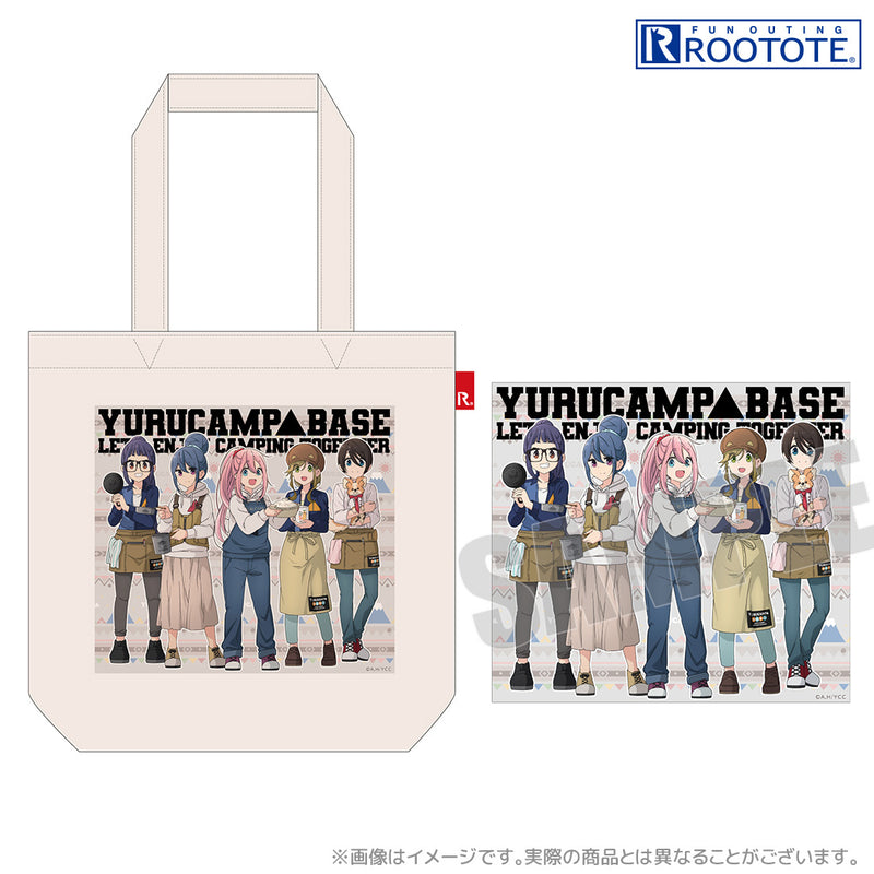 Yurucamp ACROSS YURUCAMP BASE ROOTOTE Collaboration Tote Bag