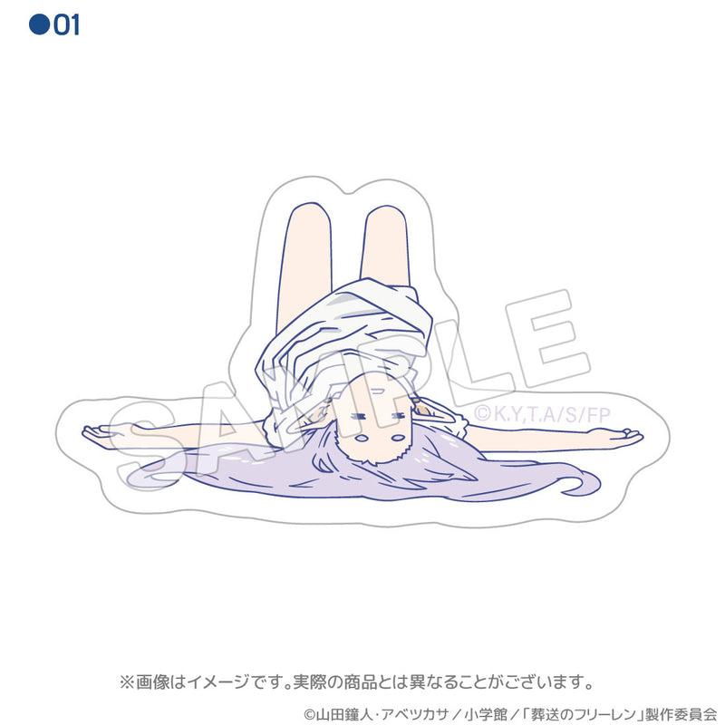 Frieren: Beyond Journey's End ACROSS Sleeping Posture Waterproof Sticker