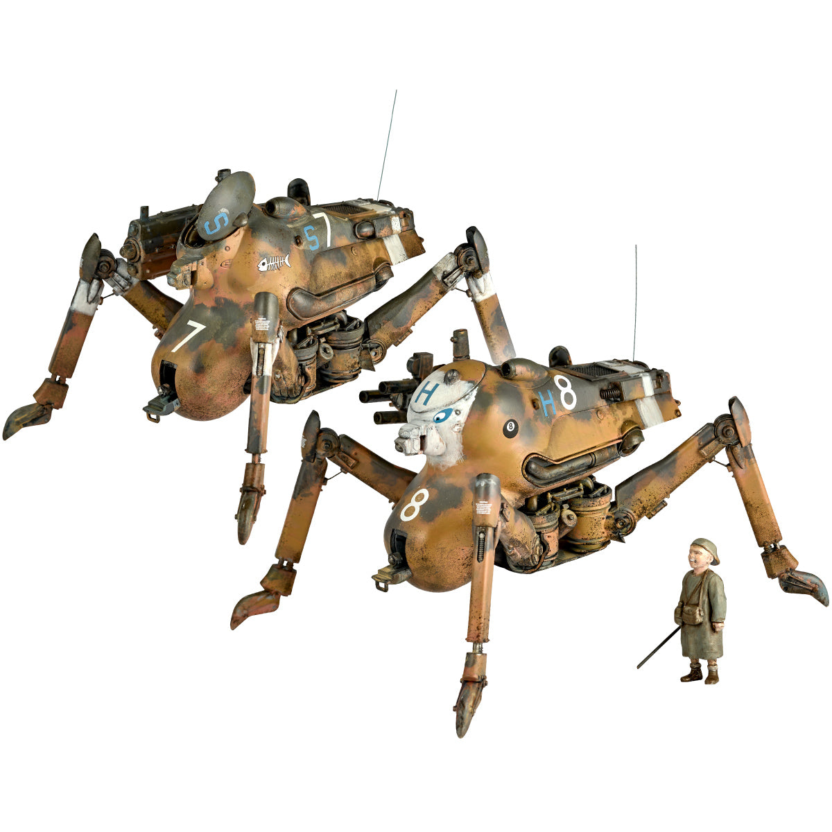 h*o様 aiゲルマ 3本 Maschinen Krieger Kaiyodo ARTPLA H.A.F.S. GLADIATOR & Smile Eddie Amse