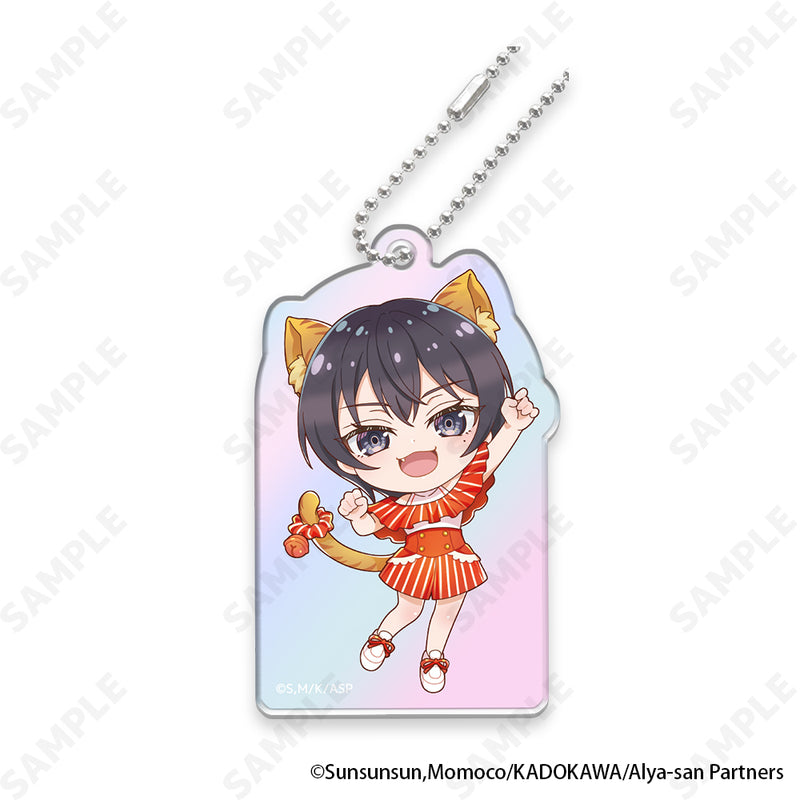 Alya Sometimes Hides Her Feelings in Russian D-techno Trading Aurora Acrylic Key Chain (Cat Style)