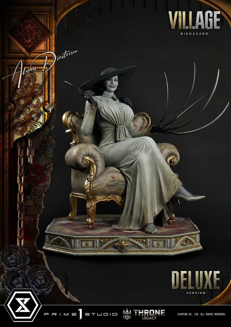 Resident Evil Village Prime 1 Studio Throne Legacy Alcina Dimitrescu Deluxe Bonus Version