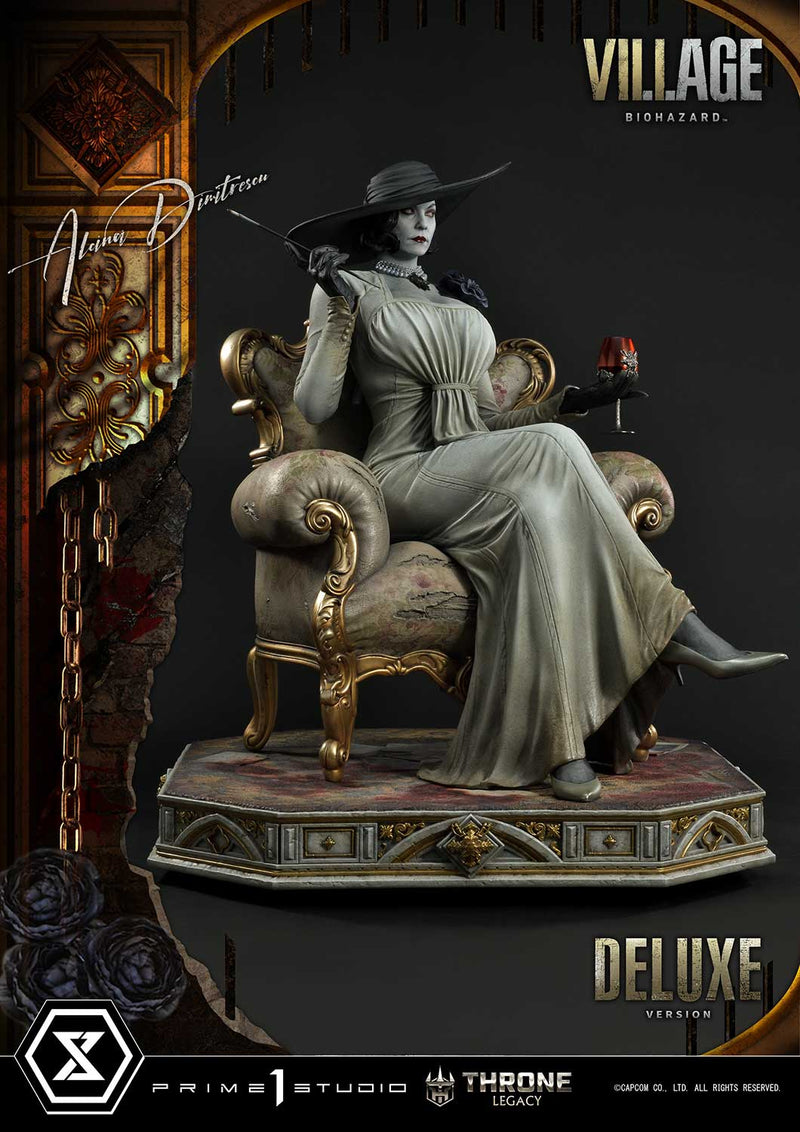 Resident Evil Village Prime 1 Studio Throne Legacy Alcina Dimitrescu Deluxe Bonus Version