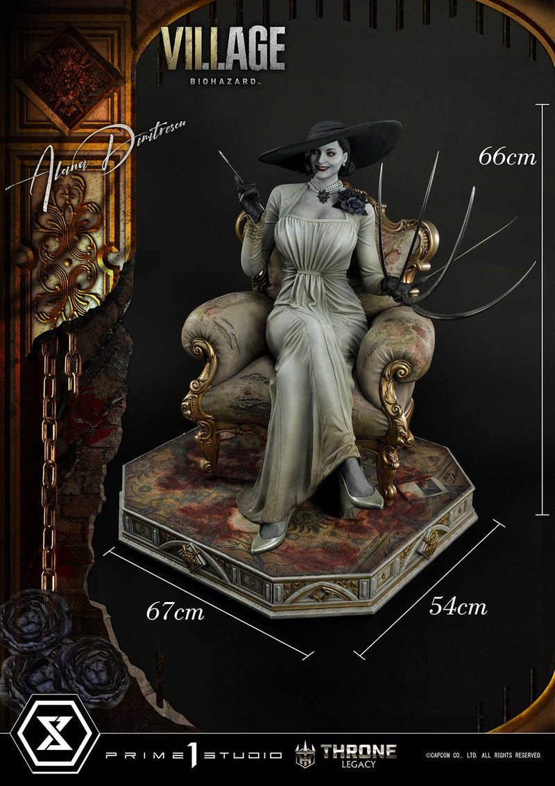 Resident Evil Village Prime 1 Studio Throne Legacy Alcina Dimitrescu Deluxe Bonus Version