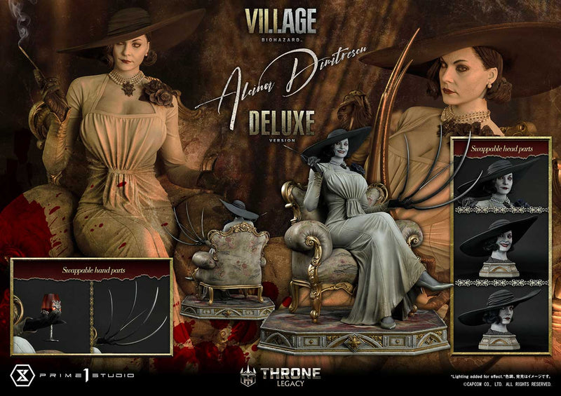 Resident Evil Village Prime 1 Studio Throne Legacy Alcina Dimitrescu Deluxe Bonus Version