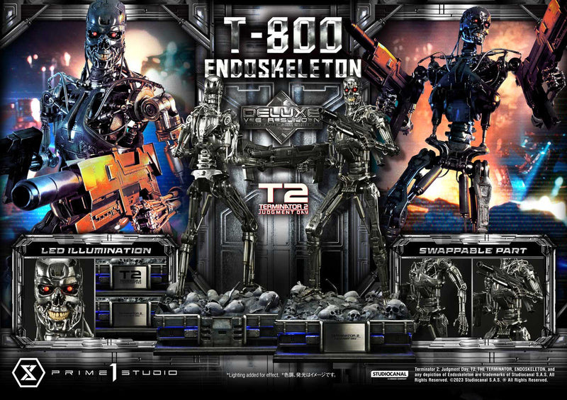 Terminator 2: Judgment Day Prime 1 Studio Museum Masterline T-800 Endoskeleton DX Edition MMT2-01DX