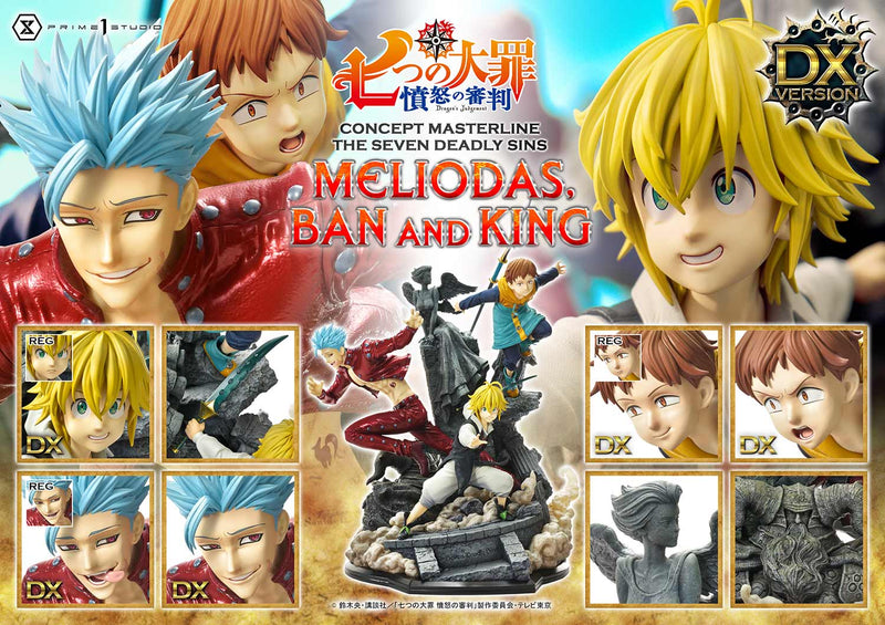 The Seven Deadly Sins Prime 1 Studio Concept Masterline Meliodas & Ban & King DX Edition CMNTZ-01DX