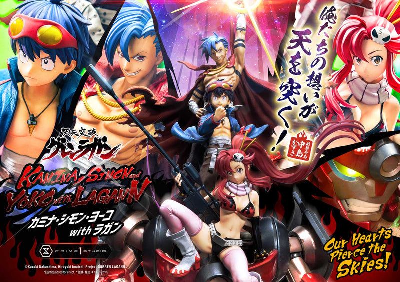 Tengen Toppa Gurren Lagann Prime 1 Ultimate Premium Masterline Studio Kamina, Simon & Yoko with Lagann Our Hearts Pierce the Skies!