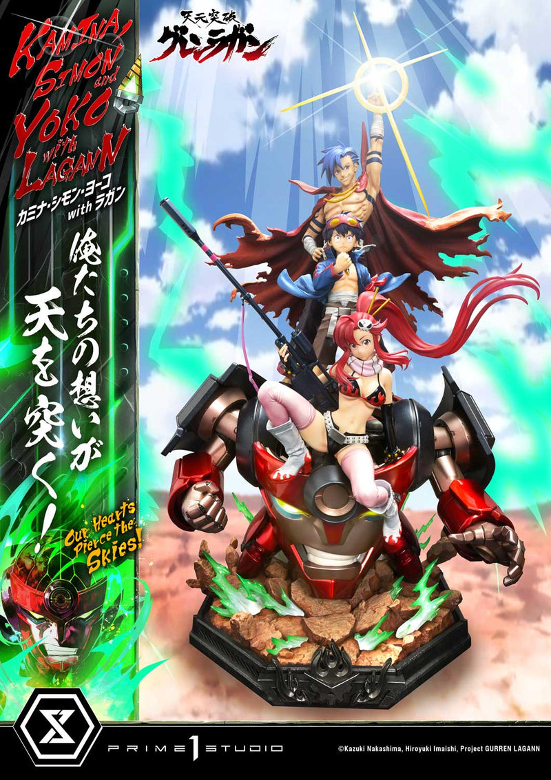 Tengen Toppa Gurren Lagann Prime 1 Ultimate Premium Masterline Studio Kamina, Simon & Yoko with Lagann Our Hearts Pierce the Skies!