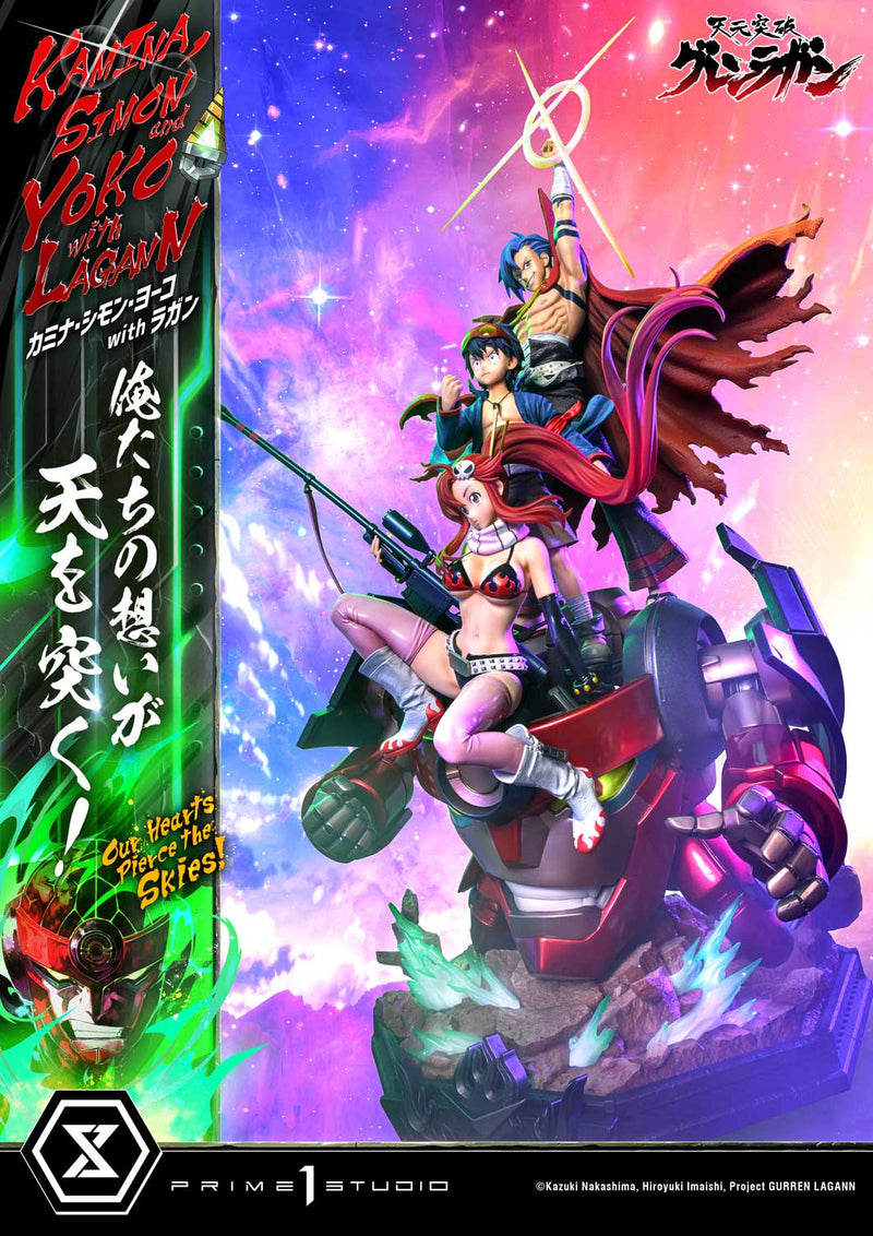 Tengen Toppa Gurren Lagann Prime 1 Ultimate Premium Masterline Studio Kamina, Simon & Yoko with Lagann Our Hearts Pierce the Skies!