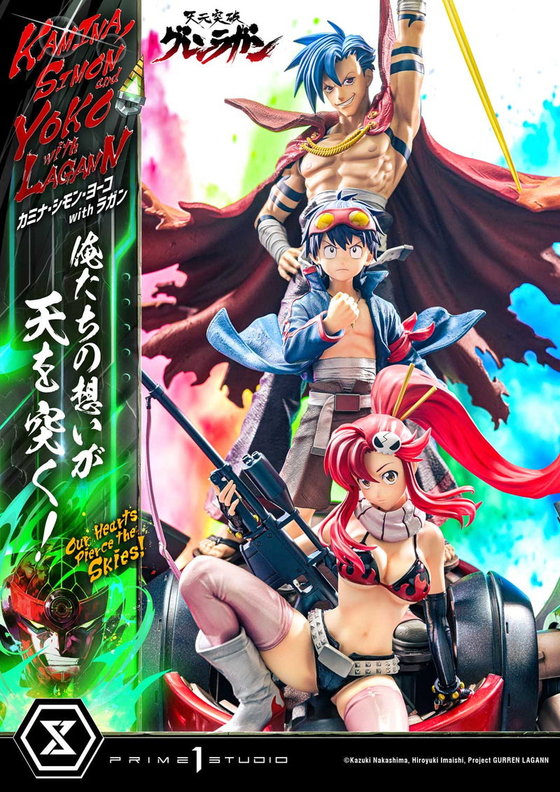 Tengen Toppa Gurren Lagann Prime 1 Ultimate Premium Masterline Studio Kamina, Simon & Yoko with Lagann Our Hearts Pierce the Skies!