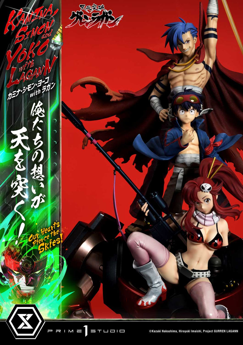 Tengen Toppa Gurren Lagann Prime 1 Ultimate Premium Masterline Studio Kamina, Simon & Yoko with Lagann Our Hearts Pierce the Skies!