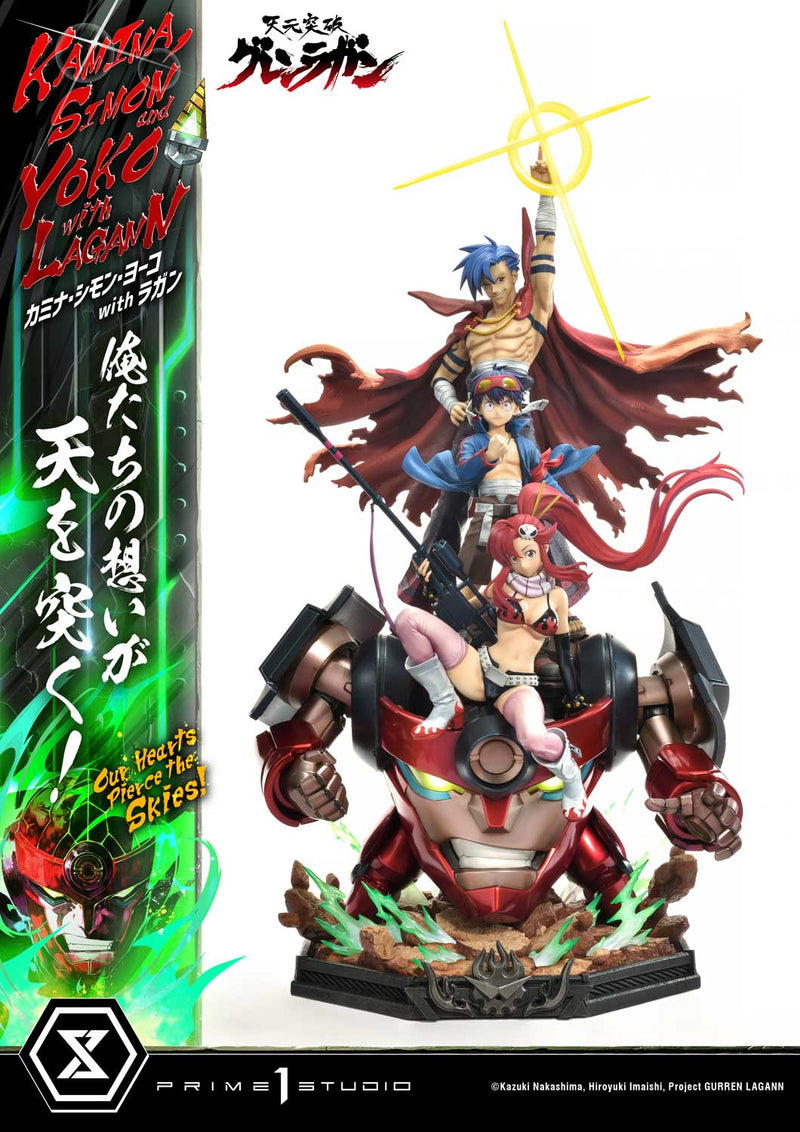 Tengen Toppa Gurren Lagann Prime 1 Ultimate Premium Masterline Studio Kamina, Simon & Yoko with Lagann Our Hearts Pierce the Skies!