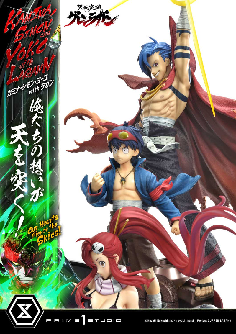 Tengen Toppa Gurren Lagann Prime 1 Ultimate Premium Masterline Studio Kamina, Simon & Yoko with Lagann Our Hearts Pierce the Skies!