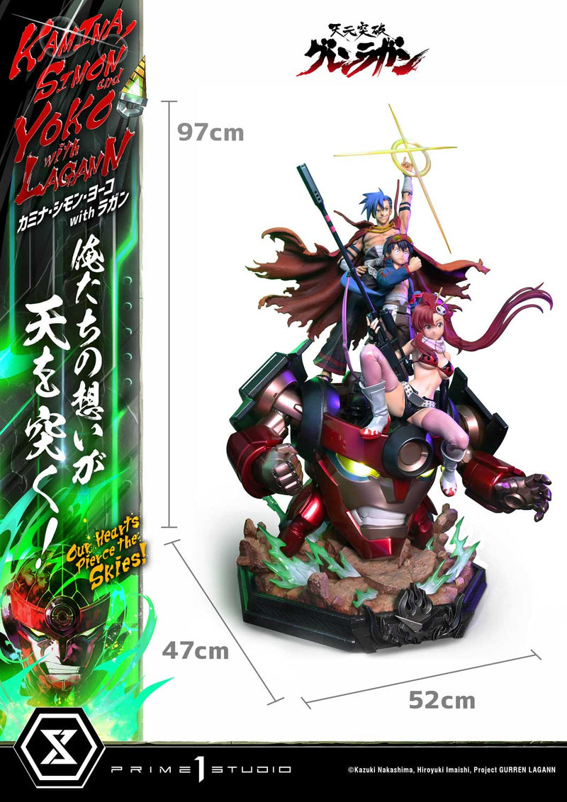 Tengen Toppa Gurren Lagann Prime 1 Ultimate Premium Masterline Studio Kamina, Simon & Yoko with Lagann Our Hearts Pierce the Skies!