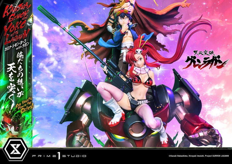 Tengen Toppa Gurren Lagann Prime 1 Ultimate Premium Masterline Studio Kamina, Simon & Yoko with Lagann Our Hearts Pierce the Skies!