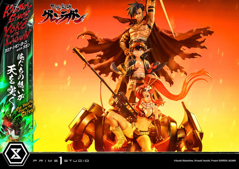 Tengen Toppa Gurren Lagann Prime 1 Ultimate Premium Masterline Studio Kamina, Simon & Yoko with Lagann Our Hearts Pierce the Skies!