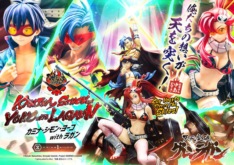 Tengen Toppa Gurren Lagann Prime 1 Ultimate Premium Masterline Studio Kamina, Simon & Yoko with Lagann Our Hearts Pierce the Skies! DX Edition