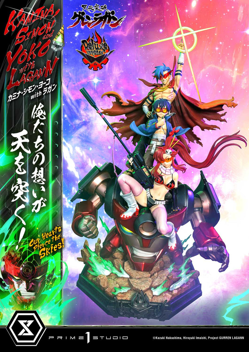 Tengen Toppa Gurren Lagann Prime 1 Ultimate Premium Masterline Studio Kamina, Simon & Yoko with Lagann Our Hearts Pierce the Skies! DX Edition