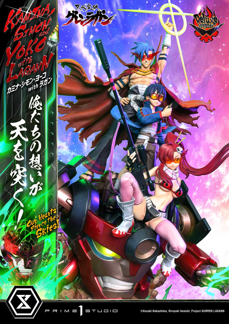Tengen Toppa Gurren Lagann Prime 1 Ultimate Premium Masterline Studio Kamina, Simon & Yoko with Lagann Our Hearts Pierce the Skies! DX Edition