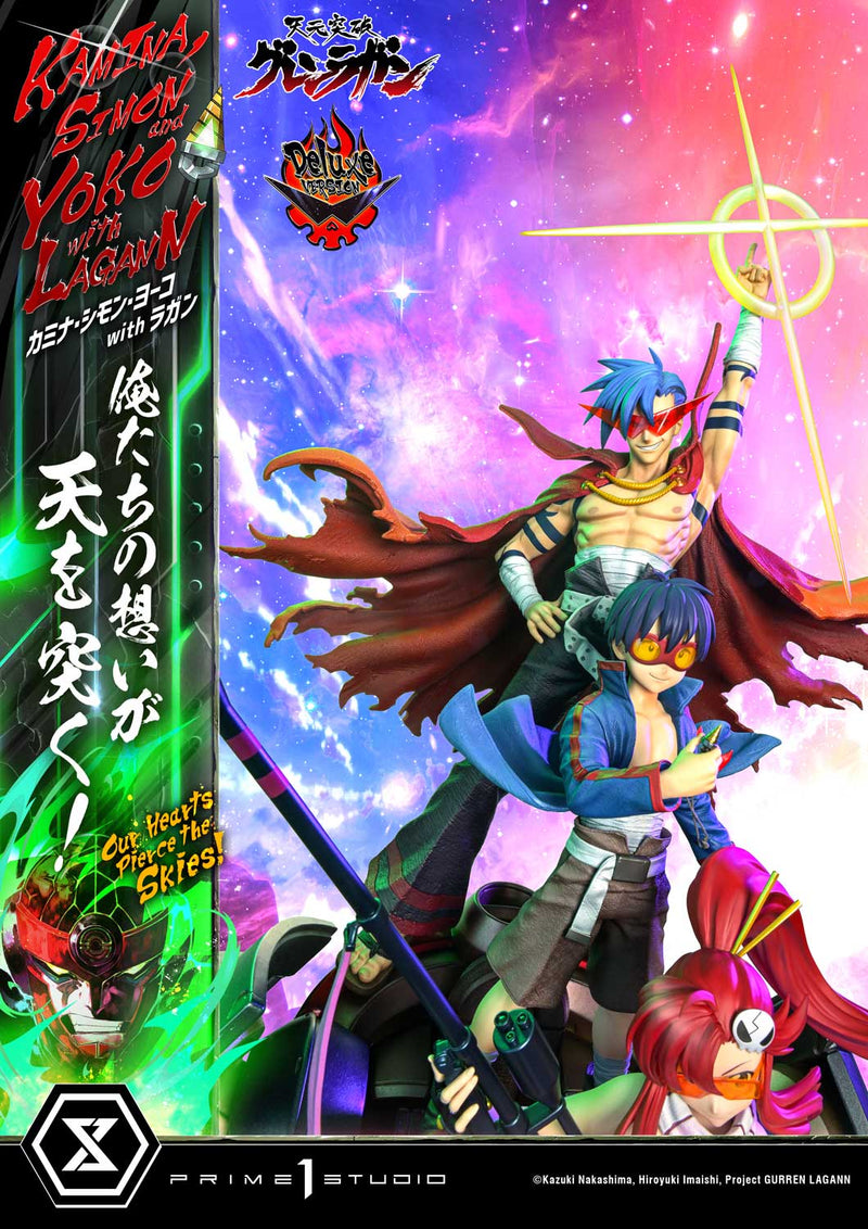 Tengen Toppa Gurren Lagann Prime 1 Ultimate Premium Masterline Studio Kamina, Simon & Yoko with Lagann Our Hearts Pierce the Skies! DX Edition