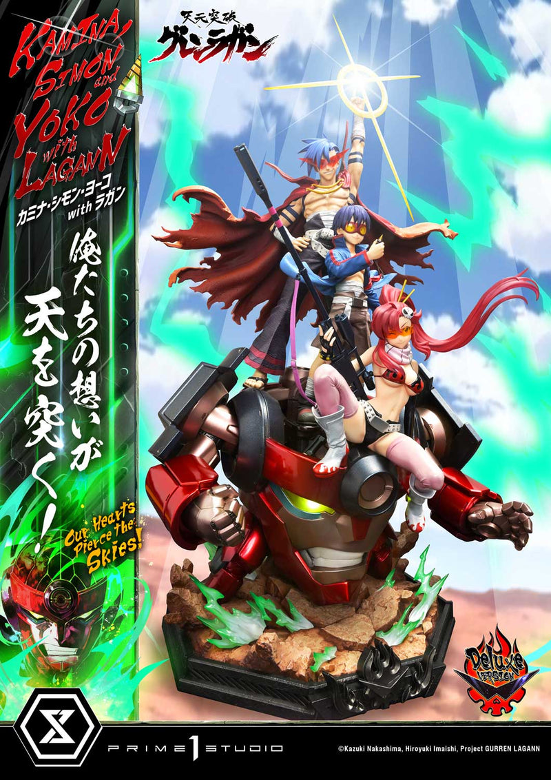 Tengen Toppa Gurren Lagann Prime 1 Ultimate Premium Masterline Studio Kamina, Simon & Yoko with Lagann Our Hearts Pierce the Skies! DX Edition