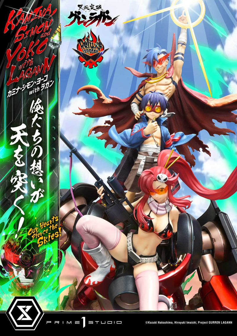 Tengen Toppa Gurren Lagann Prime 1 Ultimate Premium Masterline Studio Kamina, Simon & Yoko with Lagann Our Hearts Pierce the Skies! DX Edition