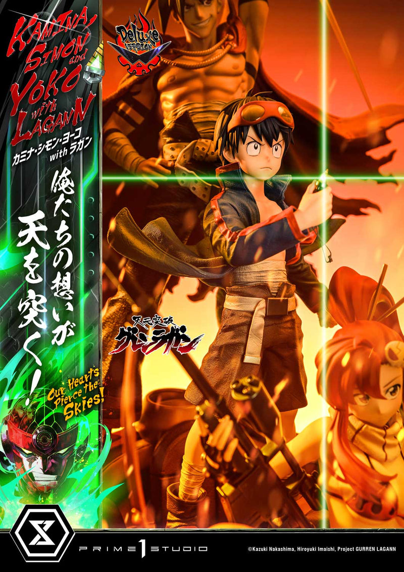 Tengen Toppa Gurren Lagann Prime 1 Ultimate Premium Masterline Studio Kamina, Simon & Yoko with Lagann Our Hearts Pierce the Skies! DX Edition