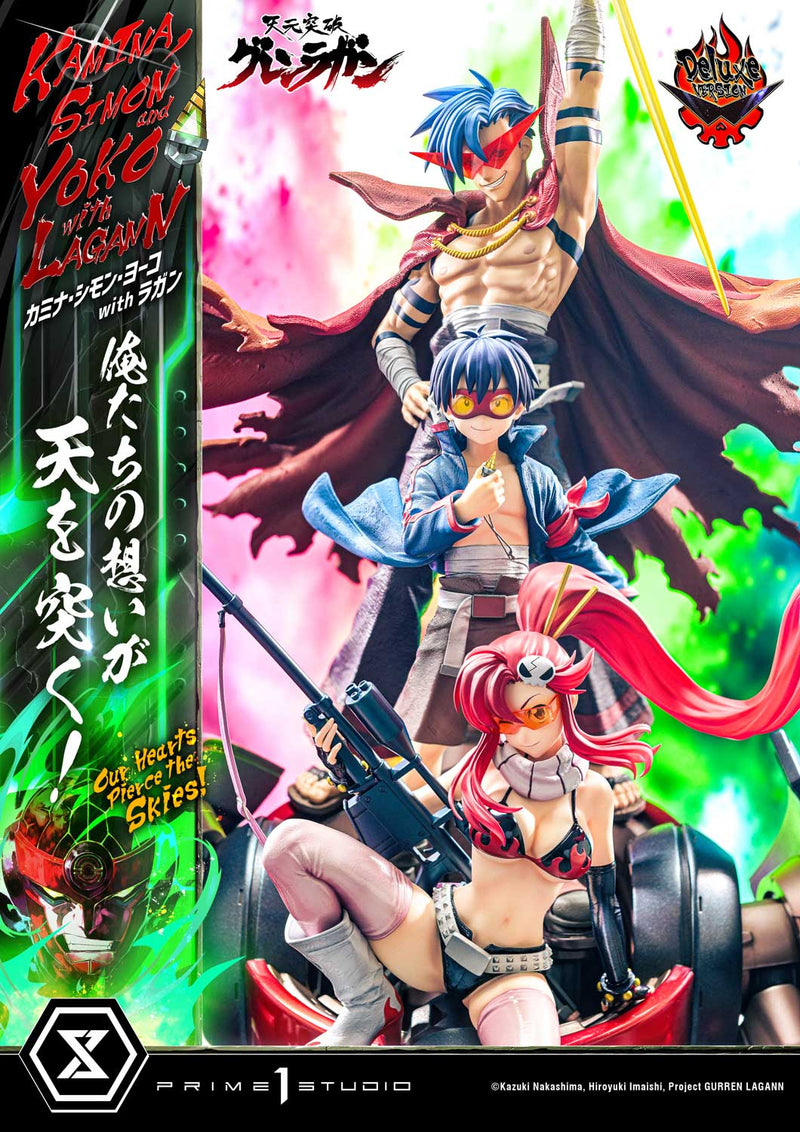 Tengen Toppa Gurren Lagann Prime 1 Ultimate Premium Masterline Studio Kamina, Simon & Yoko with Lagann Our Hearts Pierce the Skies! DX Edition