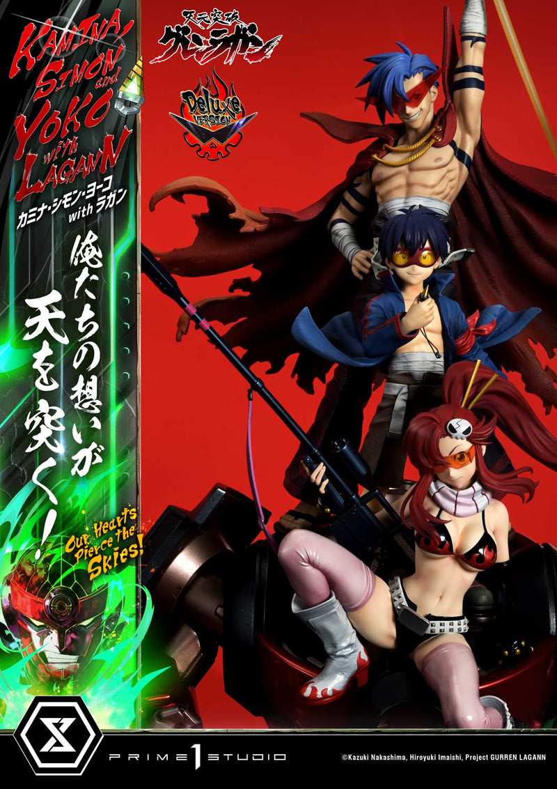 Tengen Toppa Gurren Lagann Prime 1 Ultimate Premium Masterline Studio Kamina, Simon & Yoko with Lagann Our Hearts Pierce the Skies! DX Edition