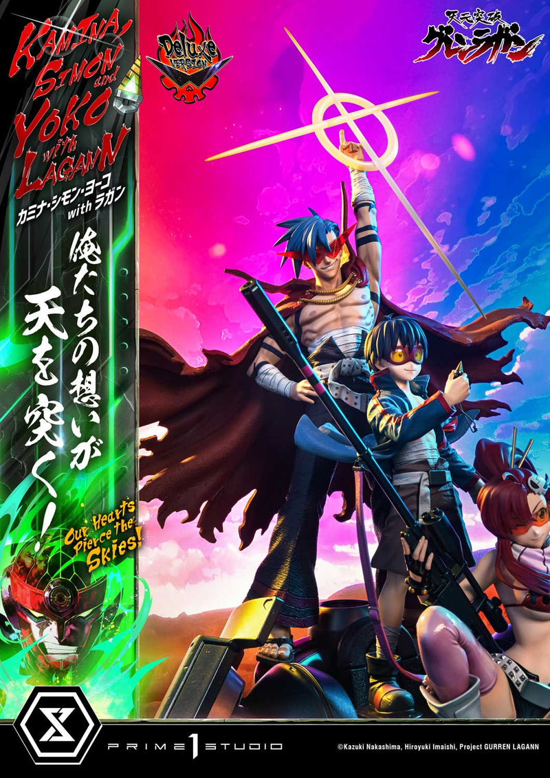 Tengen Toppa Gurren Lagann Prime 1 Ultimate Premium Masterline Studio Kamina, Simon & Yoko with Lagann Our Hearts Pierce the Skies! DX Edition