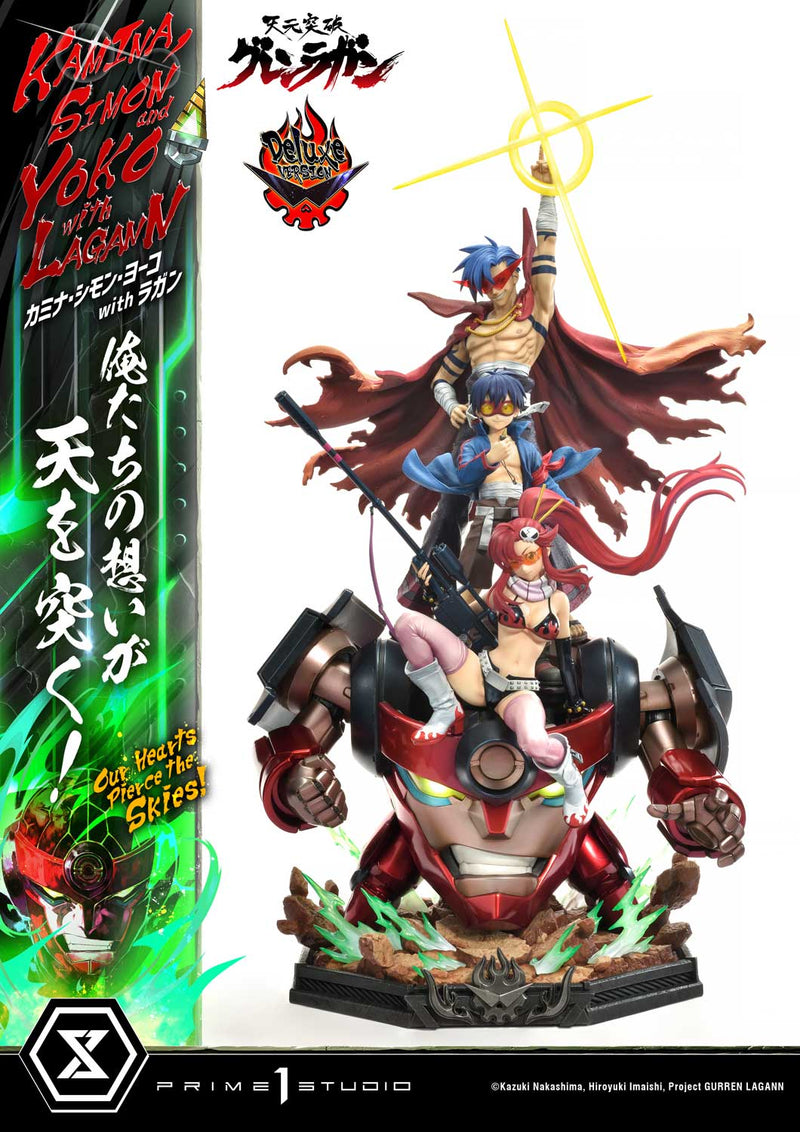 Tengen Toppa Gurren Lagann Prime 1 Ultimate Premium Masterline Studio Kamina, Simon & Yoko with Lagann Our Hearts Pierce the Skies! DX Edition