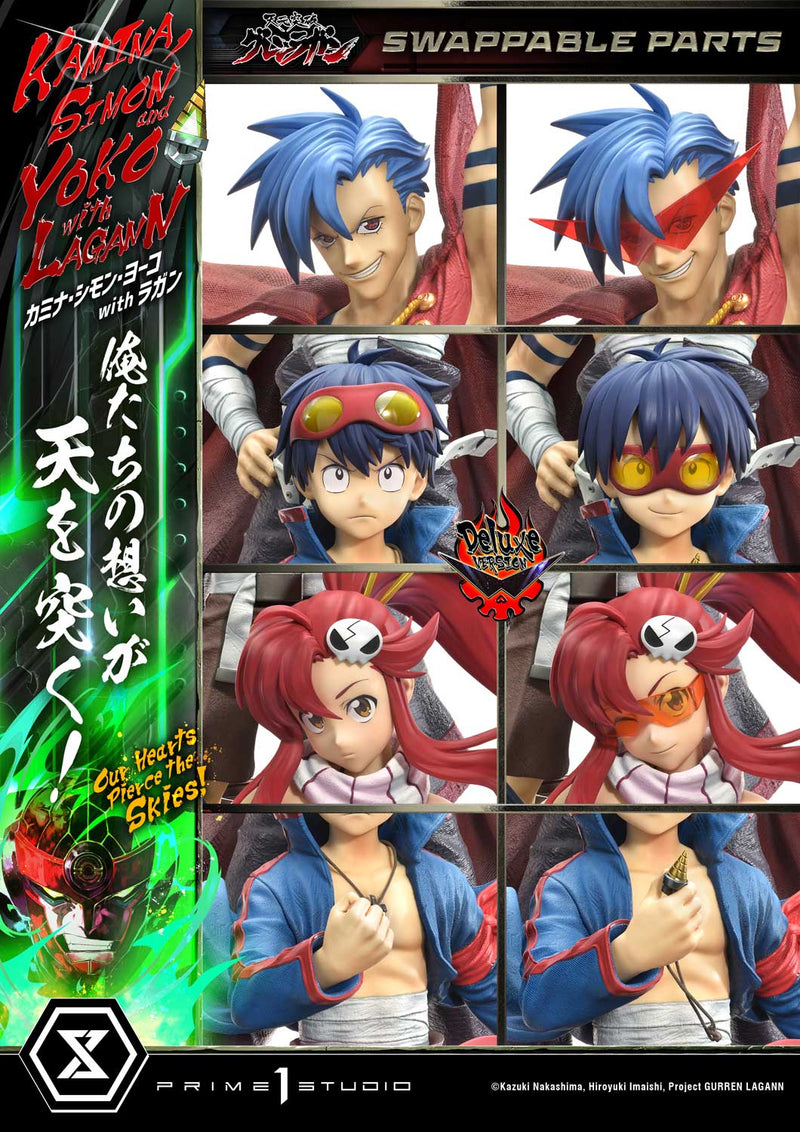 Tengen Toppa Gurren Lagann Prime 1 Ultimate Premium Masterline Studio Kamina, Simon & Yoko with Lagann Our Hearts Pierce the Skies! DX Edition