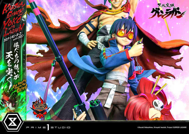 Tengen Toppa Gurren Lagann Prime 1 Ultimate Premium Masterline Studio Kamina, Simon & Yoko with Lagann Our Hearts Pierce the Skies! DX Edition