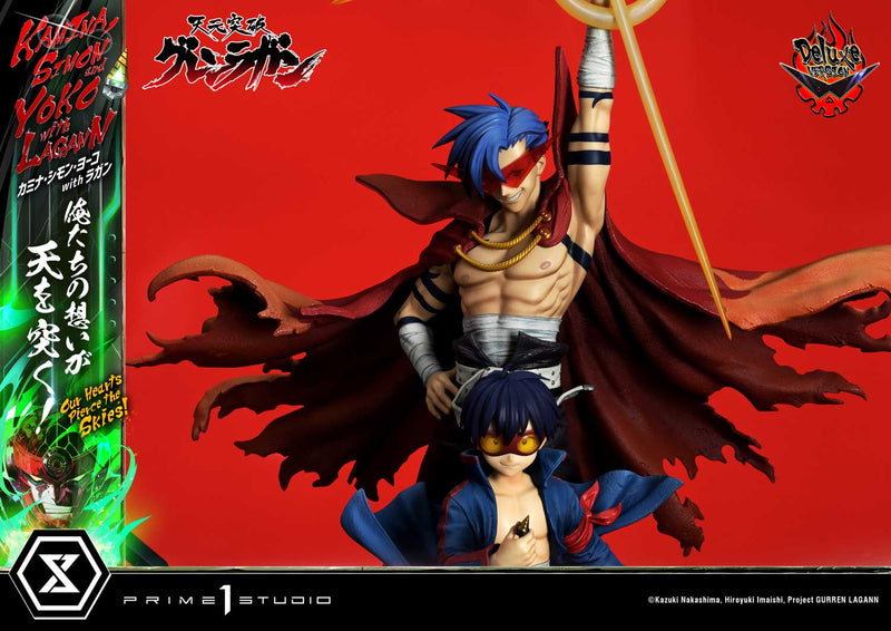 Tengen Toppa Gurren Lagann Prime 1 Ultimate Premium Masterline Studio Kamina, Simon & Yoko with Lagann Our Hearts Pierce the Skies! DX Edition