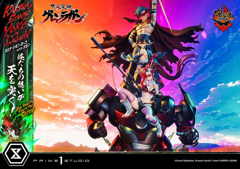 Tengen Toppa Gurren Lagann Prime 1 Ultimate Premium Masterline Studio Kamina, Simon & Yoko with Lagann Our Hearts Pierce the Skies! DX Edition