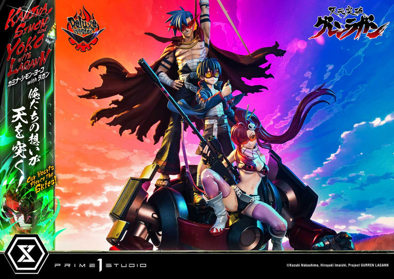 Tengen Toppa Gurren Lagann Prime 1 Ultimate Premium Masterline Studio Kamina, Simon & Yoko with Lagann Our Hearts Pierce the Skies! DX Edition