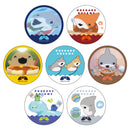 Little Shark's Day Out Parflette Trading Can Badge Ver. B