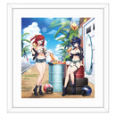 Dolphin Wave Curtain Tamashii Original Illustration Replicate Genga Sakimiya Iruka & Tojo Michiru / Coast Riding