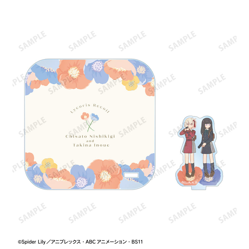 Lycoris Recoil armabianca Nishikigi Chisato & Inoue Takina Botania Coaster with Acrylic Stand
