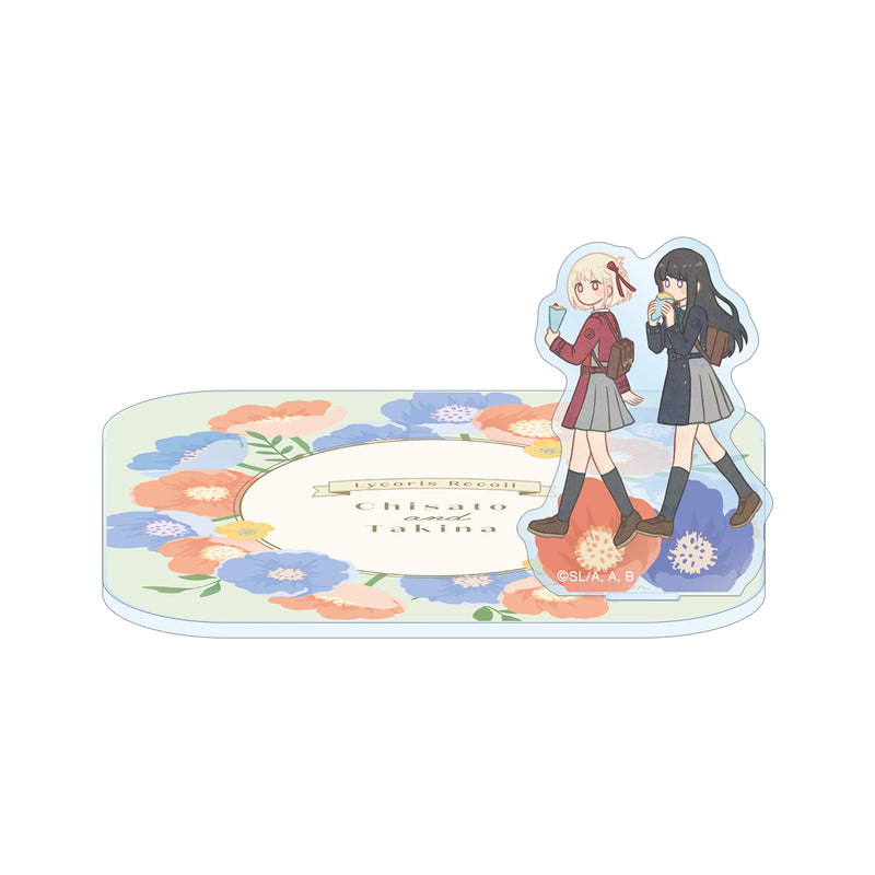 Lycoris Recoil armabianca Nishikigi Chisato & Inoue Takina Botania Coaster with Acrylic Stand