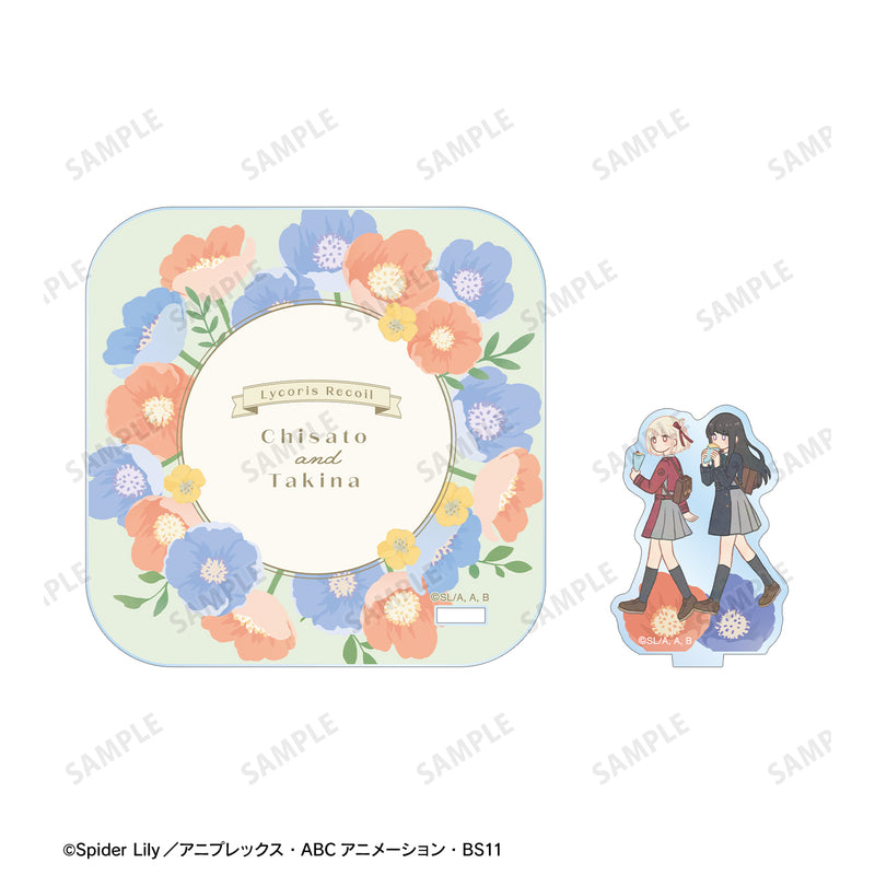 Lycoris Recoil armabianca Nishikigi Chisato & Inoue Takina Botania Coaster with Acrylic Stand