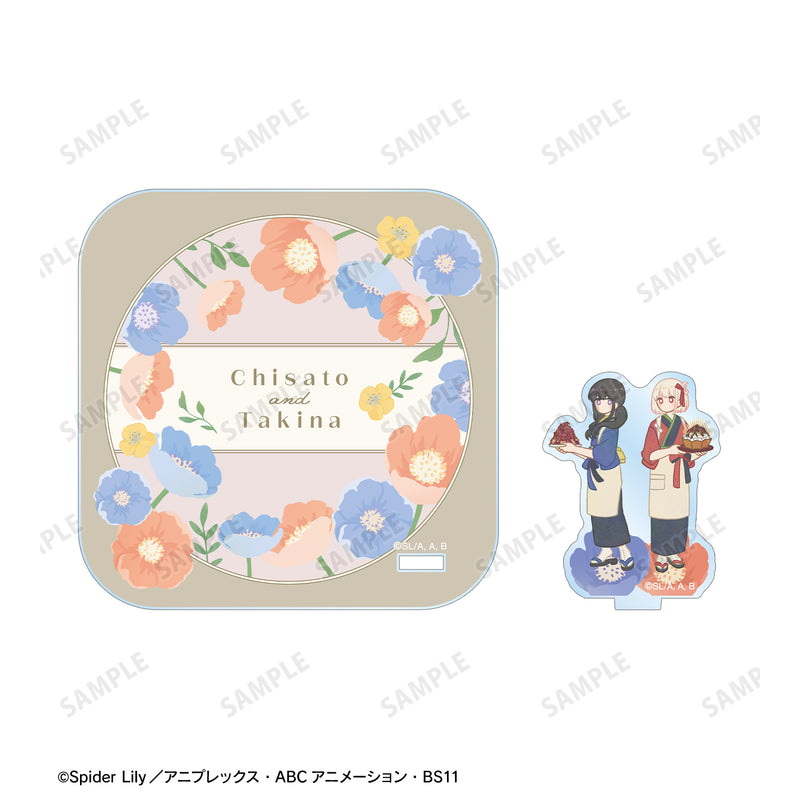 Lycoris Recoil armabianca Nishikigi Chisato & Inoue Takina Botania Coaster with Acrylic Stand