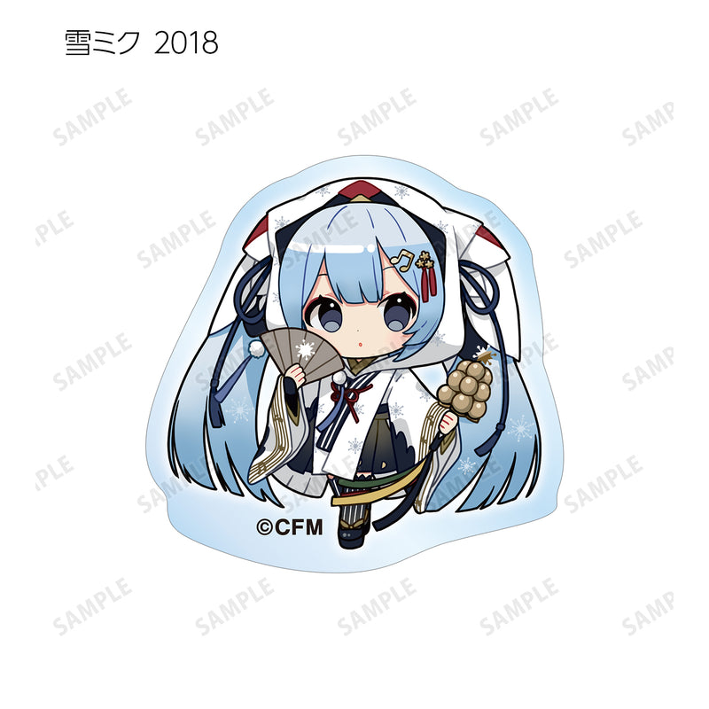 SNOW MIKU 2024 armabianca Trading Snow Miku Art by Binchou Maguro Acrylic Sticker