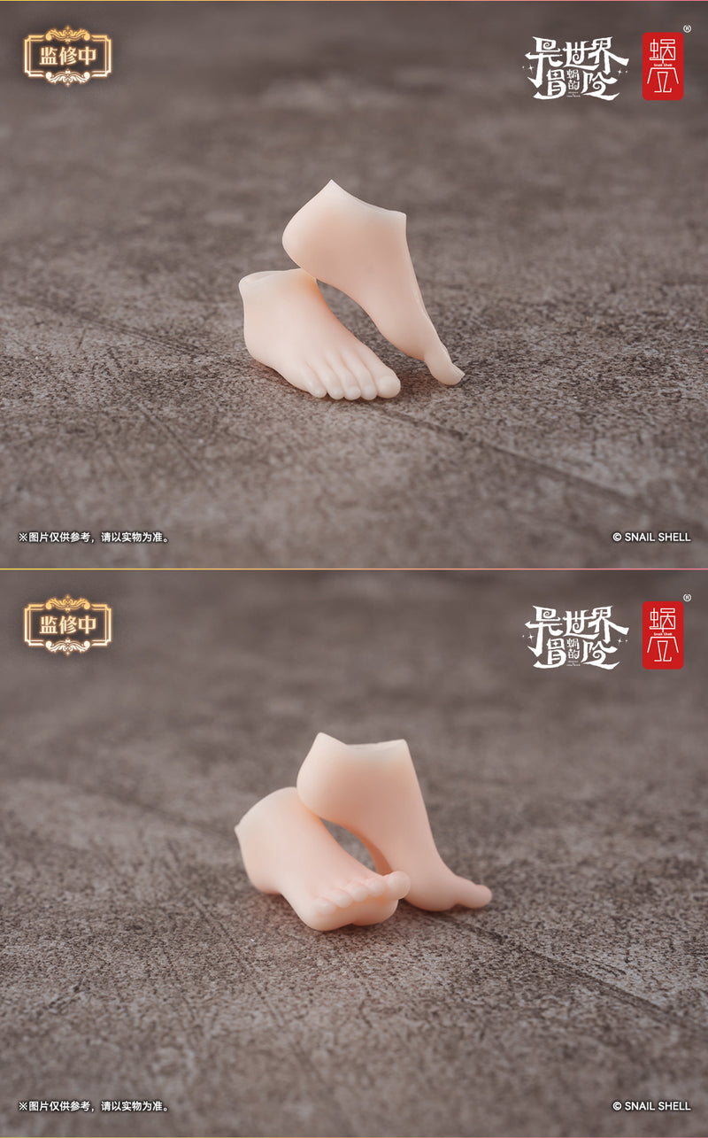 SNAIL SHELL OPTION FEET PARTS SET FOR RPG-07 THE ANGEL ANGELA 1/12 SCALE ACTION FIGURE